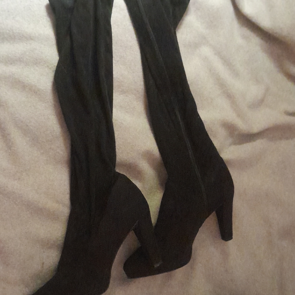 Tahari Knee High Suede Boots